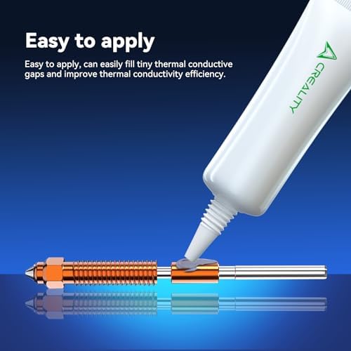 Creality Thermal Grease,High Thermal Conductivity,Non-Conductive&Non-Corrosive,Excellent Temperature Performance,Long Durability for Ender 3 V3 SE/KE/Ender 3 V3 Plus/K1 Max/K1C 3D Printer (Pack of 2)