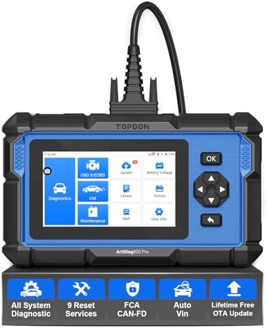 TOPDON ArtiDiag600 Pro OBD2 Scanner, Full System Scan Tool, 9 Reset Service