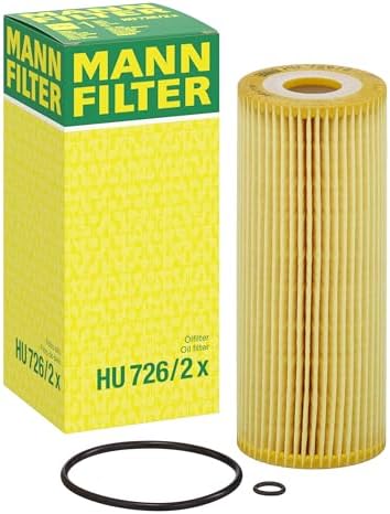 Mann Filter HU 726/2 x Cartridge Oil Filter Replacement Compatible With SEAT Alhambra (2003-2006), Volkswagen Beetle (1998-2006), Beetle Cabrio (2006), Golf (1999-2006)