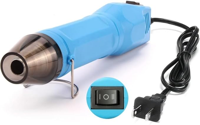 LDK Mini Heat Gun, 300W 2-Temp Settings 392℉ & 662℉ (200℃& 350℃) Fast Heat Hot Air Gun Multi-Purpose Electric Heating Tools Shrink Pen for Crafts, Shrinking PVC, DIY, Embossing, Candle Making