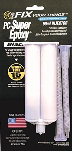 PC Products PC-Super Epoxy Adhesive Paste, Two-Part 50ml Cartridge, Black 519