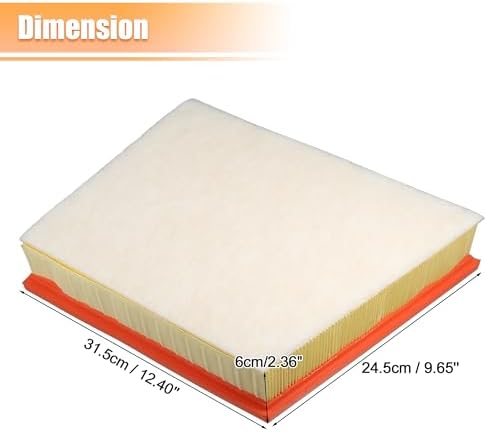X AUTOHAUX Engine Air Filter 25945274 for Chevrolet Silverado 2011-2016 for GMC Sierra 2500 3500 HD 6.6L V8 Diesel Engine Air Cleaner High Filter Capacity (Pack of 2)
