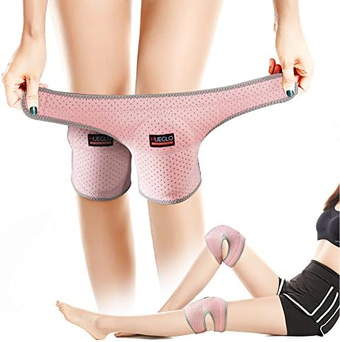 HUEGLO Dance Volleyball Knee Pads for Women,Soft Cushion for Work,Pink,M