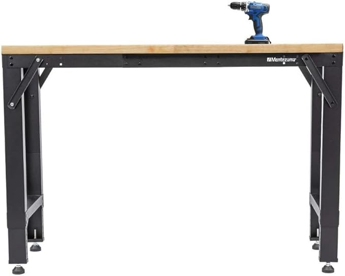 Montezuma Adjustable Steel Multi-Use Workspace Frame, 64" x 17" x 41"