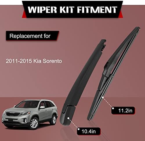OTUAYAUTO Rear Wiper Back Arm Blade Set - Replacement for KIA SORENTO 2011-2015 OE: 988152P000