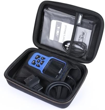 ANCEL Large Protective Case for OBD2 Scanner and Code Reader, Diagnostic Scan Tool Battery Tester, Storage Box (L) Compatible with ANCEL Products