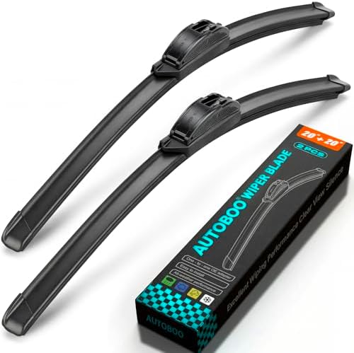 AUTOBOO PLUS 20" + 20" All-Season Windshield Wiper Blades (Pack of 2)