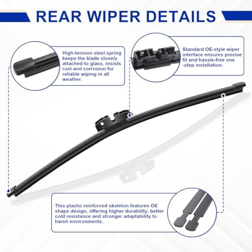 KAIYI 3 Pack Windshield Wipers Compatible with Civic Hatchback 2022-2025