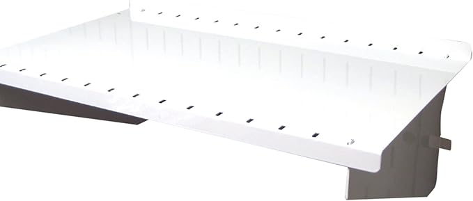 Wall Control Shelf 9in Deep Pegboard Shelf Assembly Pegboard and Slotted Tool Board - White