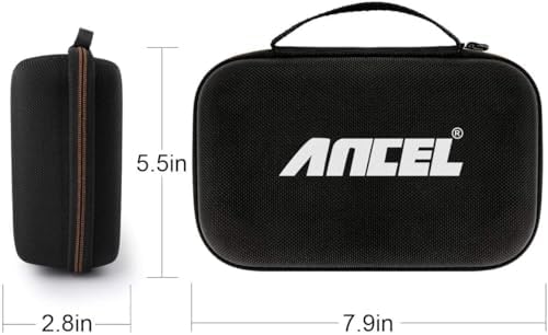 ANCEL Large Protective Case for OBD2 Scanner and Code Reader, Diagnostic Scan Tool Battery Tester, Storage Box (L) Compatible with ANCEL Products
