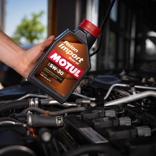 Motul Asian Import 5W30 Motor Oil | API SP, ILSAC GF-6A | Supports Fuel Efficiency and Long-Term Engine Protection | Compatible with Honda, Toyota, Nissan, Hyundai, Kia, Subaru | 1L