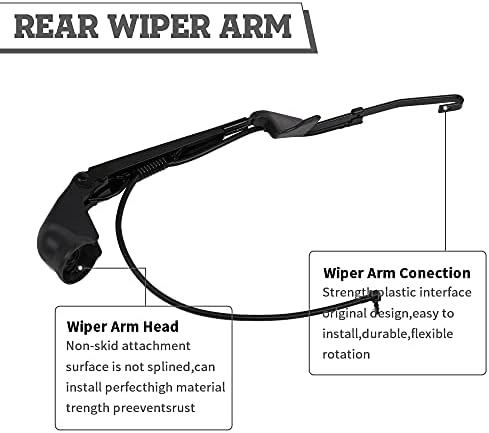 Rear Wiper Arm Blade Nut Set Replacement for Chevrolet Chevy Trailblazer GMC Envoy 2002-2006 XL Saab 9-7X Rainier Oldsmobile,Rear Wiper Cover Accessories,Back Windshield Window Cap,OE:15908046