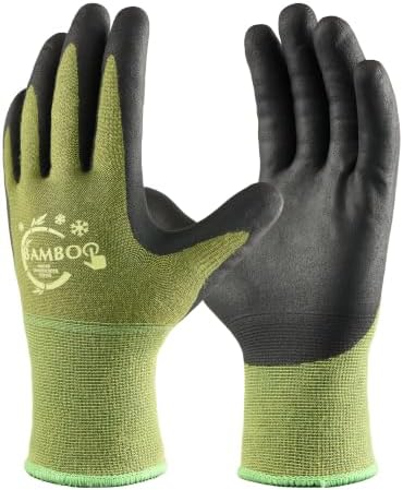 COOLJOB 1 pair Winter Touchscreen Work Garden Gloves, Acrylic Liner,M