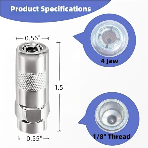 8PK Grease Gun Tips Replaces for Miwaukiee Grease-Gun Coupler 49-16-2649