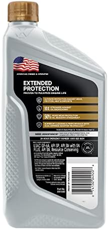 Valvoline Extended Protection 5W-20 Full Synthetic Motor Oil 1 Quart (Pack of 2)