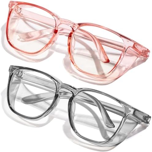 Safety Glasses Anti Fog Clear Blue Light Blocking Eye Protection Nurse Goggles for Women Men