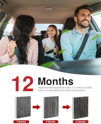 Puroma Cabin Air Filter Activated Carbon for CF12772 CP772 Lincoln Ford