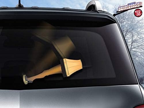 Leg Lamp WiperTags accessory for Christmas attach to rear vehicle wiper blades