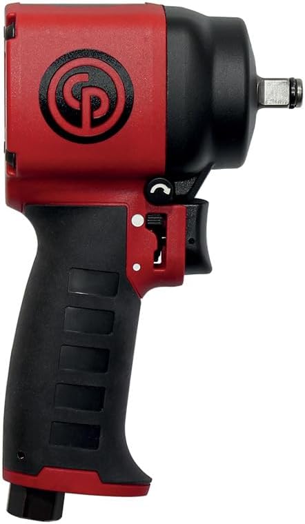 Chicago Pneumatic CP7731C Air Impact Wrench (3/8 Inch), Air Impact Gun Industrial Repair & Assembly Tool, Pistol Handle, Single Hammer, Max Torque Output 450 ft. lbf/469 Nm, 9000 RPM