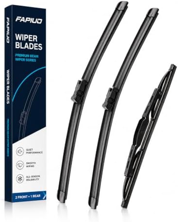 22"+22"+12" Front and Rear Windshield Wiper Blades Replacement for Cadillac Escalade/Escalade ESV,Chevrolet Tahoe 2021-2024, 22mm Push Button (Set of 3)