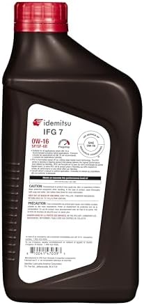 Idemitsu IFG7 0W-16 SP/GF-6B Full Synthetic Motor Oil – 1 Quart