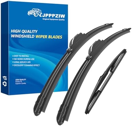 CJPPPZIW® Windshield Wipers-26"+16"+12" Replacement for 2023-2024 Kia Sportage OEM Quality Premium All-Season Front Rear Wiper Blades (Pack of 3)