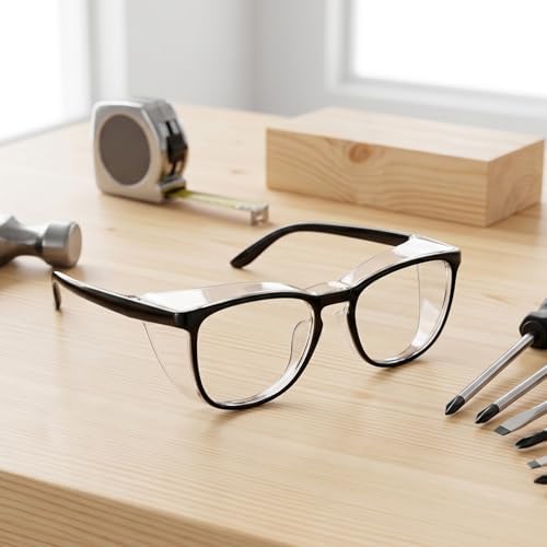 MORK&SUKY Safety Glasses, Stylish Goggles With No Fog Lense, Alternatives To Regular Protective Eyewear For Lab and Nursing.