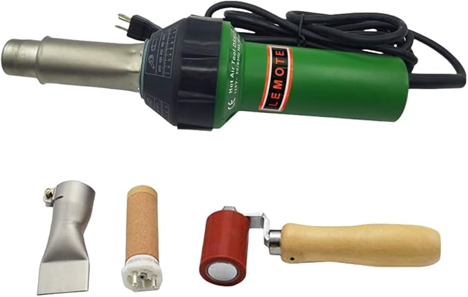 110V Hot Air Gun Welding Torch 1600W Heat Gun Plastic Welder Roofing Welder Kits (6sets)
