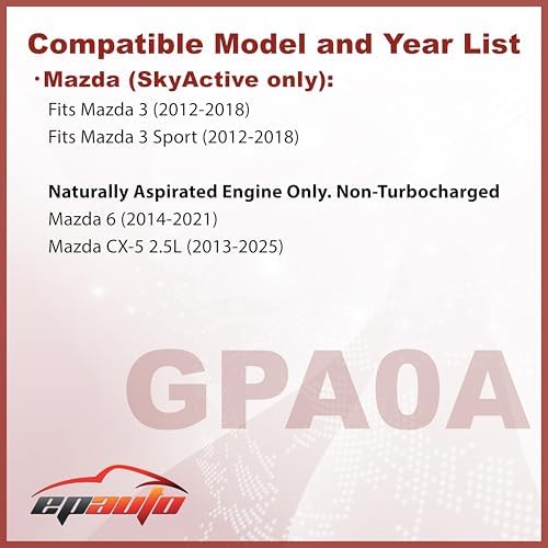 EPAuto GPA0A (PE07-13-3A0A) Engine Air Filter Replacement for Mazda