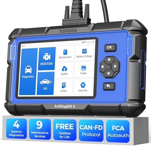 TOPDON AD600S OBD2 Scanner, Diagnostic Tool, Code Reader, 9 Reset Service