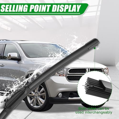Windshield Wiper Blades compatible with Dodge Durango/Jeep Grand Cherokee