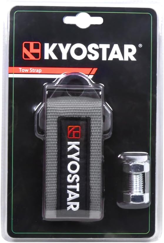 Kyostar Universal Racing Tow Strap for Front or Rear Bumper Towing Hooks, High Strength Tow Straps, Upgrade Version (Gray)