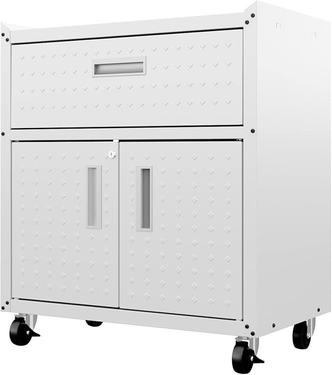 Manhattan Comfort Fortress Storage Units, White