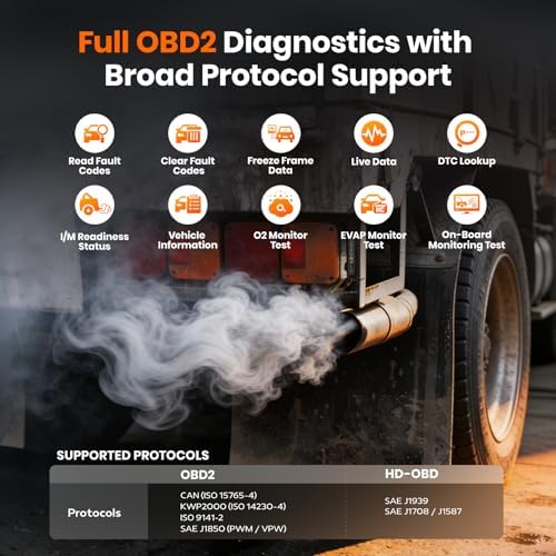 ANCEL X7HD PRO Heavy Duty Truck Scanner with 42+ Functions & ECU Coding
