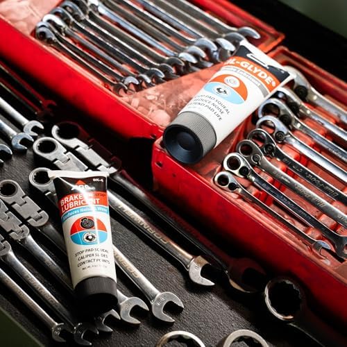 AGS SIL-Glyde 4 oz Tube Silicone Based Brake Assembly Lubricant for Eliminating Disc Brake Squeal - Moisture Proof, Heat Resistant, Rust and Corrosion Protector