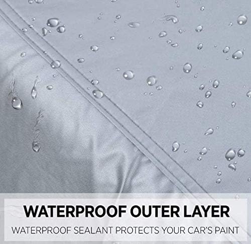 MotorTrend Custom Fit Car Cover for Chevrolet Corvette 1984-2019, All-Weather Protection for Cars Trucks & SUVs UV Resistant Waterproof Scratch-Resistant Vehicle Cover for Outdoor & Indoor