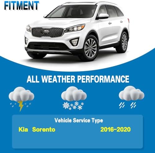 GSPSCN Windshield Wiper Blades for Kia Sorento 2016-2020 (Pack of 3)