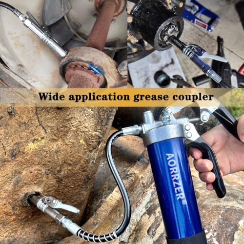 Grease Gun Coupler 2 PCS, Strong Lock-on Greases Gun Couplers