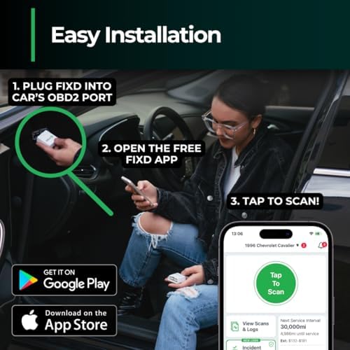 FIXD Bluetooth OBD2 Scanner - Car Diagnostic Check Engine Code Reader