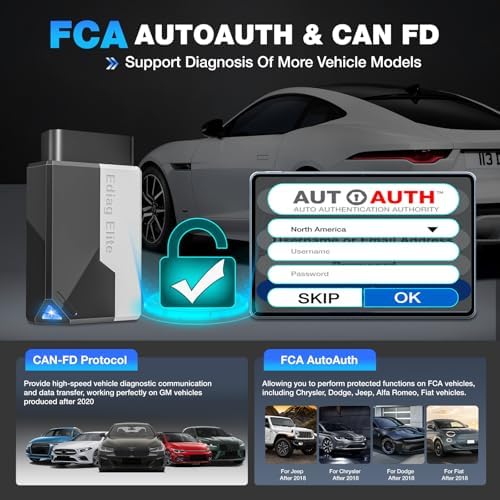 Ediag Elite KINGBOLEN Bluetooth OBD2 Scanner, Lifetime NO Cost Update