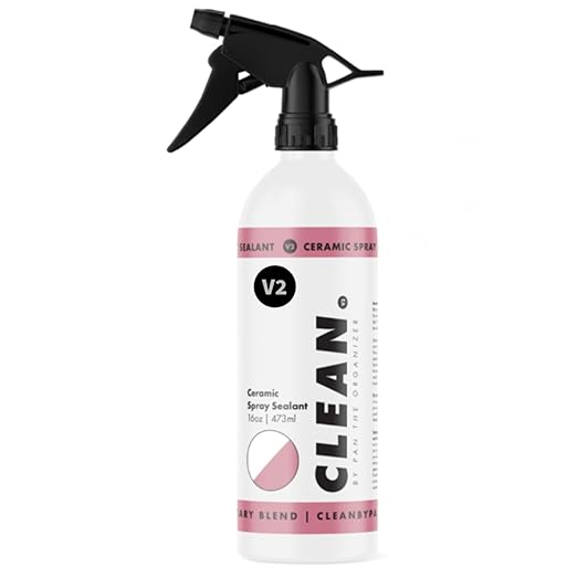 Clean. V2 Ceramic Spray Sealant 16 oz – Ceramic Coating for Cars, Advanced Polymer Technology, Hydrophobic, 6–12 Month Durability, Safe for All Exterior Surfaces