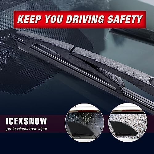 12" Rear Wiper Blade Replacement for Ford Escape 2012-2008 Flex 2019-2009 Jeep Wrangler 2017-2007 Chevy Tahoe 2014-2007 Enclave 2017-2008 Yukon/Escalade 14-07 Back Windshield Wiper Blade 12-E