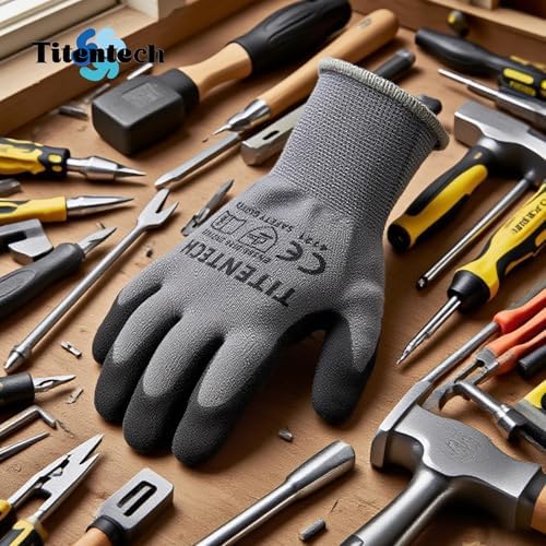 Microfoam Nitrile Coated Work Gloves 12 Pairs Heavy Duty