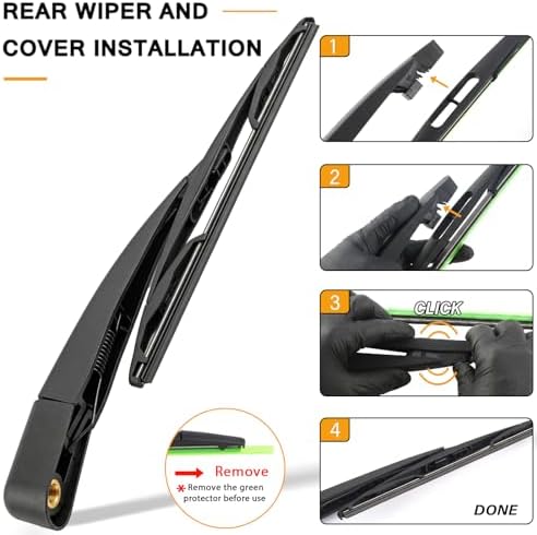 Rear Wiper Arm Blade Replacement for Ford Escape Flex Lincoln MKT