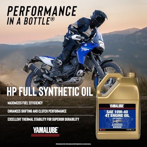 Yamaha Yamalube 10W-40 4T Full Synthetic Hi-Performance Engine Oil- 1 Gallon, #LUB-10W40-FS-04