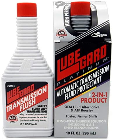 Lubegard 98010 Platinum Universal Flush and Protect Performance Pack for Automatic Transmissions, (2) 10 Ounce Bottles