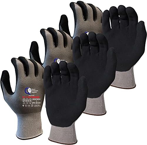 Quest Cut Resistant Work Gloves, ANSI A1, Large, Pack of 3