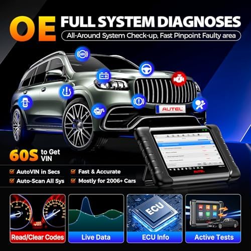 Autel Scanner MaxiCheck MX808S, 2026 US Ver of MaxiCOM MK808S MK808Z