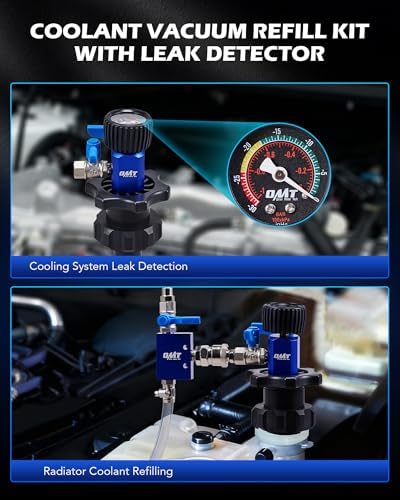 OMT Coolant Vacuum Refill Kit, Radiator Fill Tool With Dual-Movement Gauge