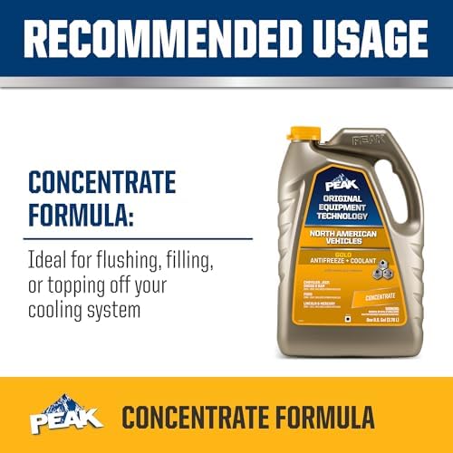 PEAK OET Gold Concentrate Antifreeze/Coolant for North American Vehicles